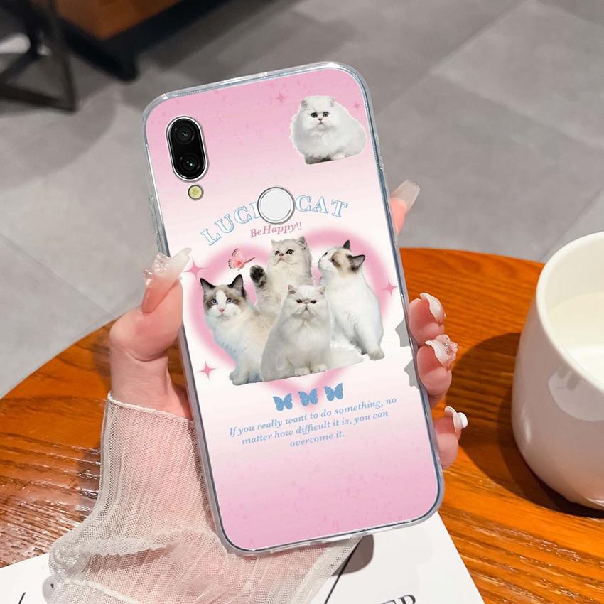 Für Xiaomi Redmi 7 7A 8 9C 9T 10A Mode Buchstaben Handytaschen Ultradünne Transparente TPU Staubdichte Schutz Weiche Rückseite Für Xiaomi Handyhülle