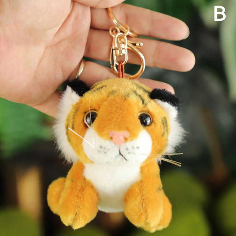 

10 см Реалистичные Милые Тигр Леопард Плюшевые Подвески Игрушки Животное Кукла Брелоки
