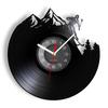 Snowboarding Home Decor Wall Clock Winter Extreme Sport Snow Skiing Vinyl Record Wall Clock Gifts For Snowboarder Skiing Lovers