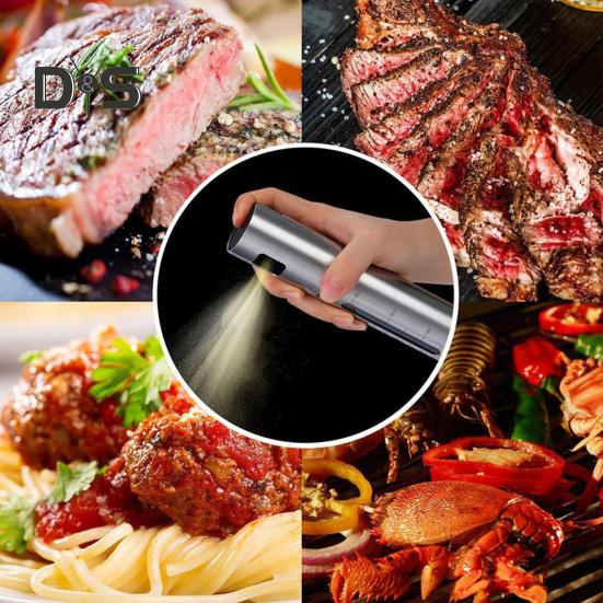 Spruzzatore Mister Olio d'Oliva per Cucinare Bottiglia in Vetro con Ugelli Potenti per Nebbia Fine Spruzzino Olio Aceto Cucina per BBQ Insalata