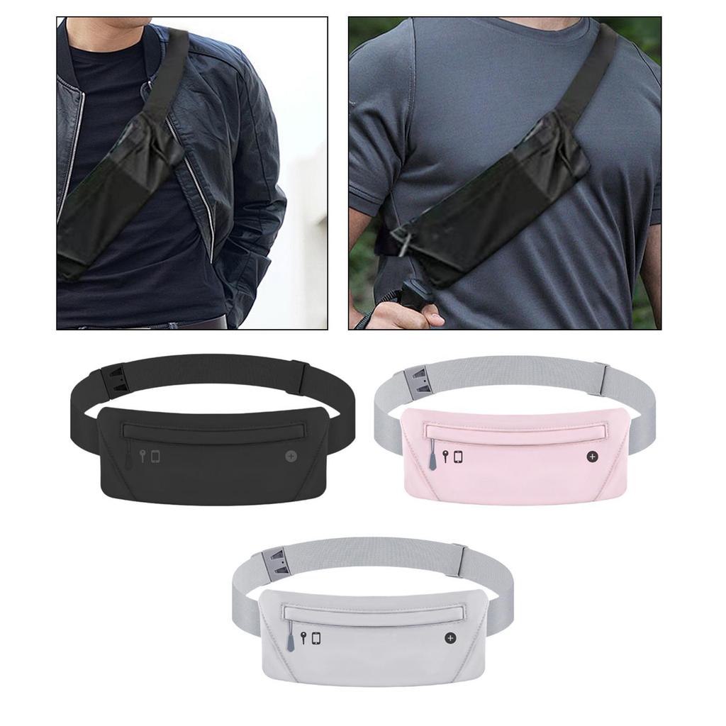 Running Belt Fanny Pack Running Waist Pack Lightweight with Cable Hole Waistband