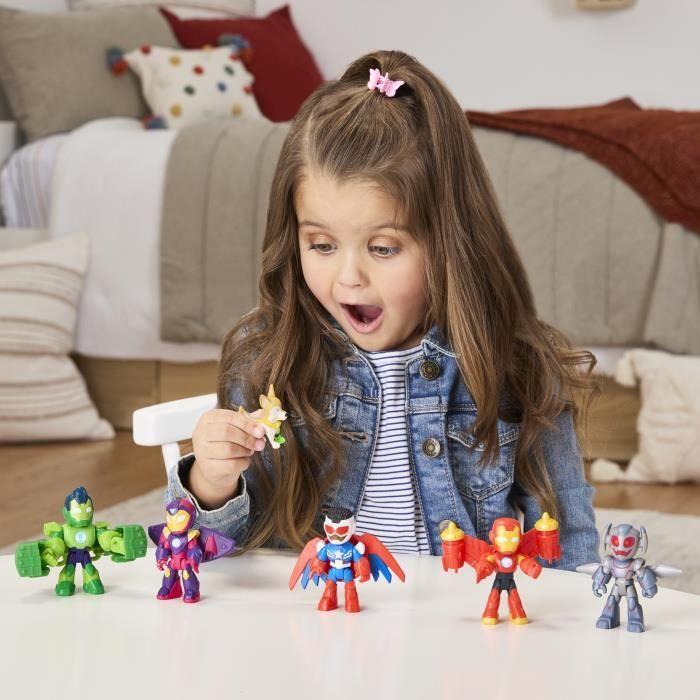 Pack 6 figurines Iron Man Avengers en armure, Marvel Iron Man and his Awesome Friends, dès 3 ans