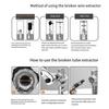 Compact Broken Screw Extractor Multifunctional Broken Bolt Remover Screw Extractor Kit  Sink