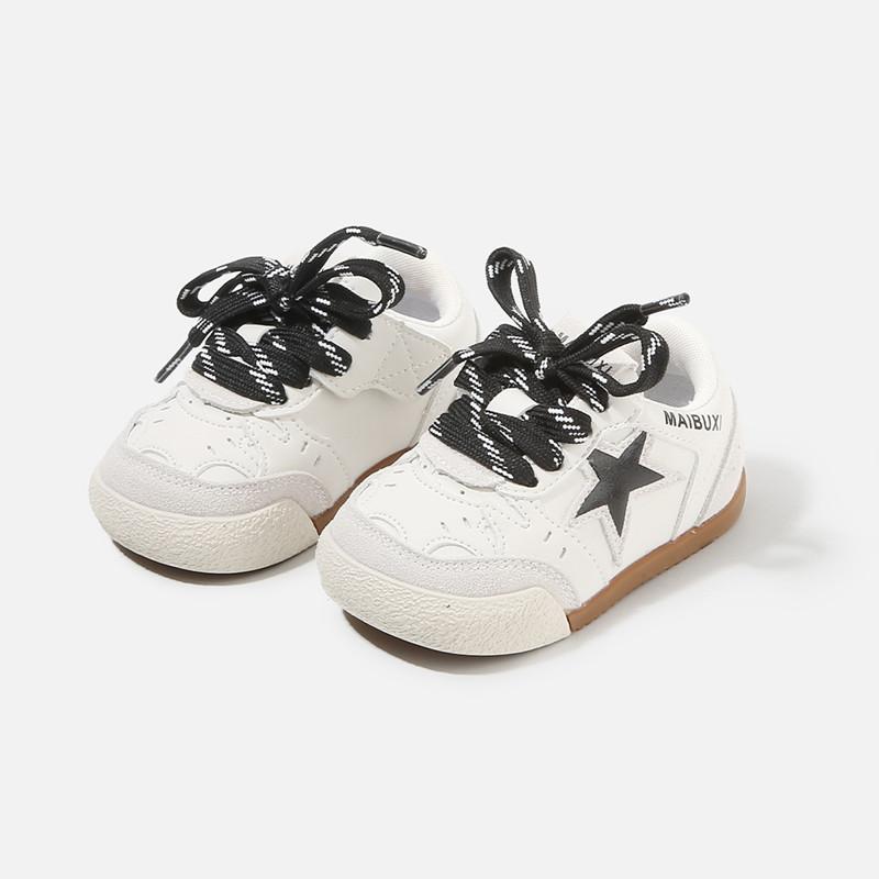 

New Spring Baby Shoes Leather Star Toddler Boys Sneakers Soft Sole Fashion little Kids Girls Shoes EU16-25 21
