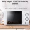 Compact Microwave Oven: Fast Heating, Mechanical Knob, Turntable, Steaming & Baking, 2025L Energy Efficient