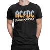 THUNDERSTRUCK AC/DC T-Shirts für Herren, Baumwolle, Vintage-T-Shirts, Rundhalsausschnitt, Kurzarm-Tops, Übergrößen