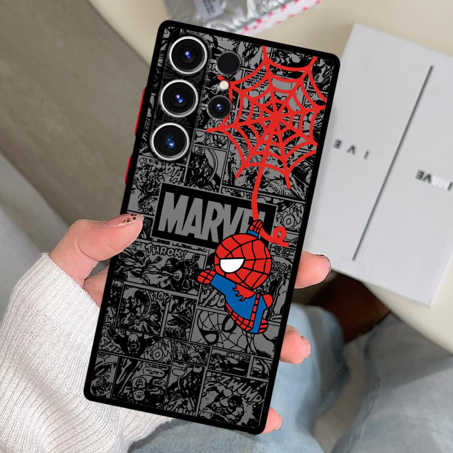 Marvel Süßes Spiderman Hülle Handyhülle für Samsung Galaxy S26 S20 S22 S24 Plus S21 S23 FE S25 Ultra Note 20 10+