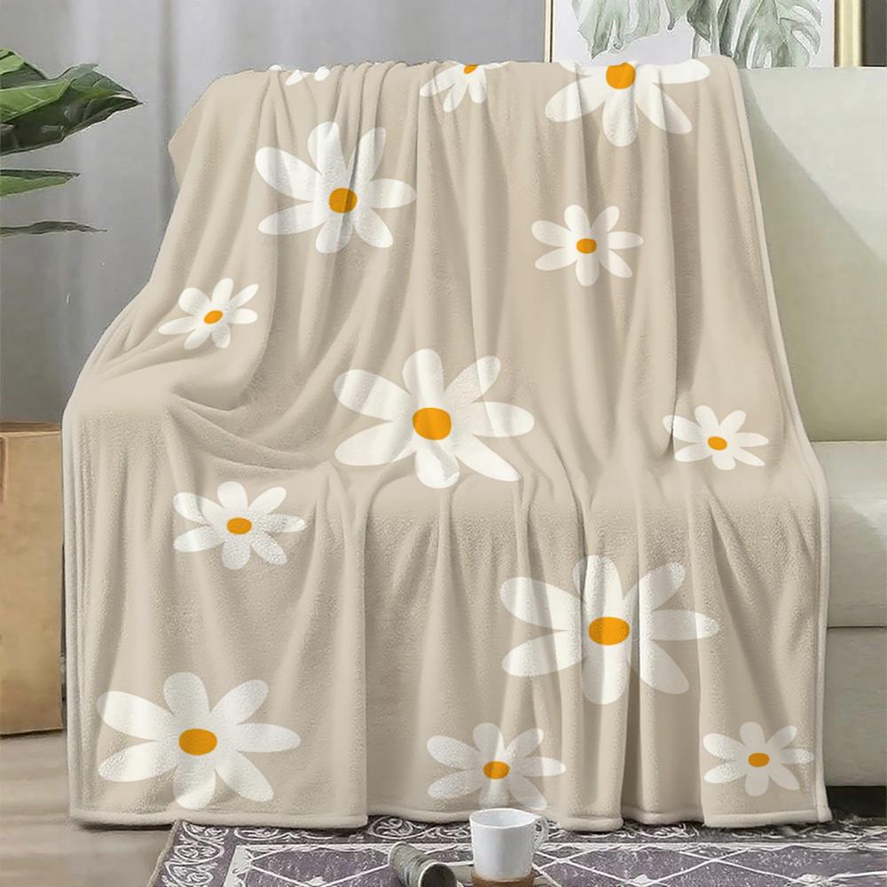 Gänseblümchen Blumen-Kuscheldecke, Gemütlicher Leichter Überwurf für das Sofa, Perfektes Valentinstags-Geburtstagsgeschenk für die Familie