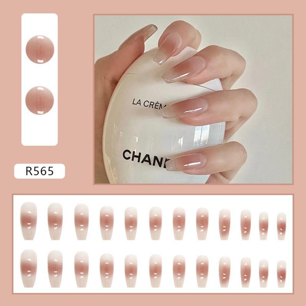 Frühling und Sommer Wind Tragen Nagel Reiner Wunsch Nagelpflaster Aufhellend Abnehmbares Nagelstück Langes und kurzes Nagelstück Fertigprodukt