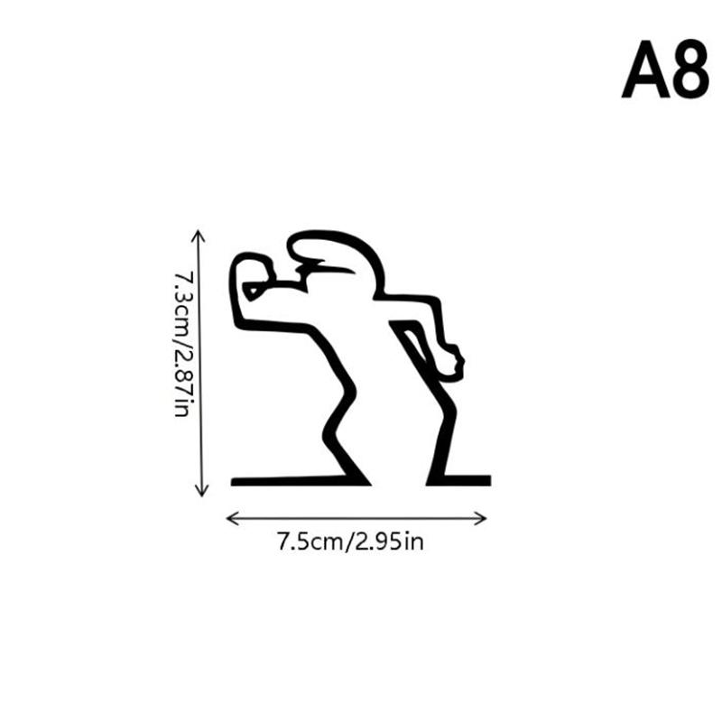 

Minimalist La Linea Switch Sticker - Cartoon Character Line Drawing Power Switch Decal Home Office Decor