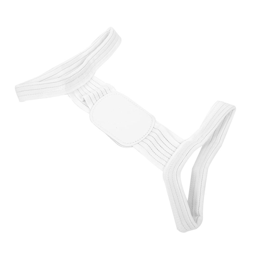 Posture Corrector Breathable Shoulder Back Straightener Adjustable Upper Back BraceL White