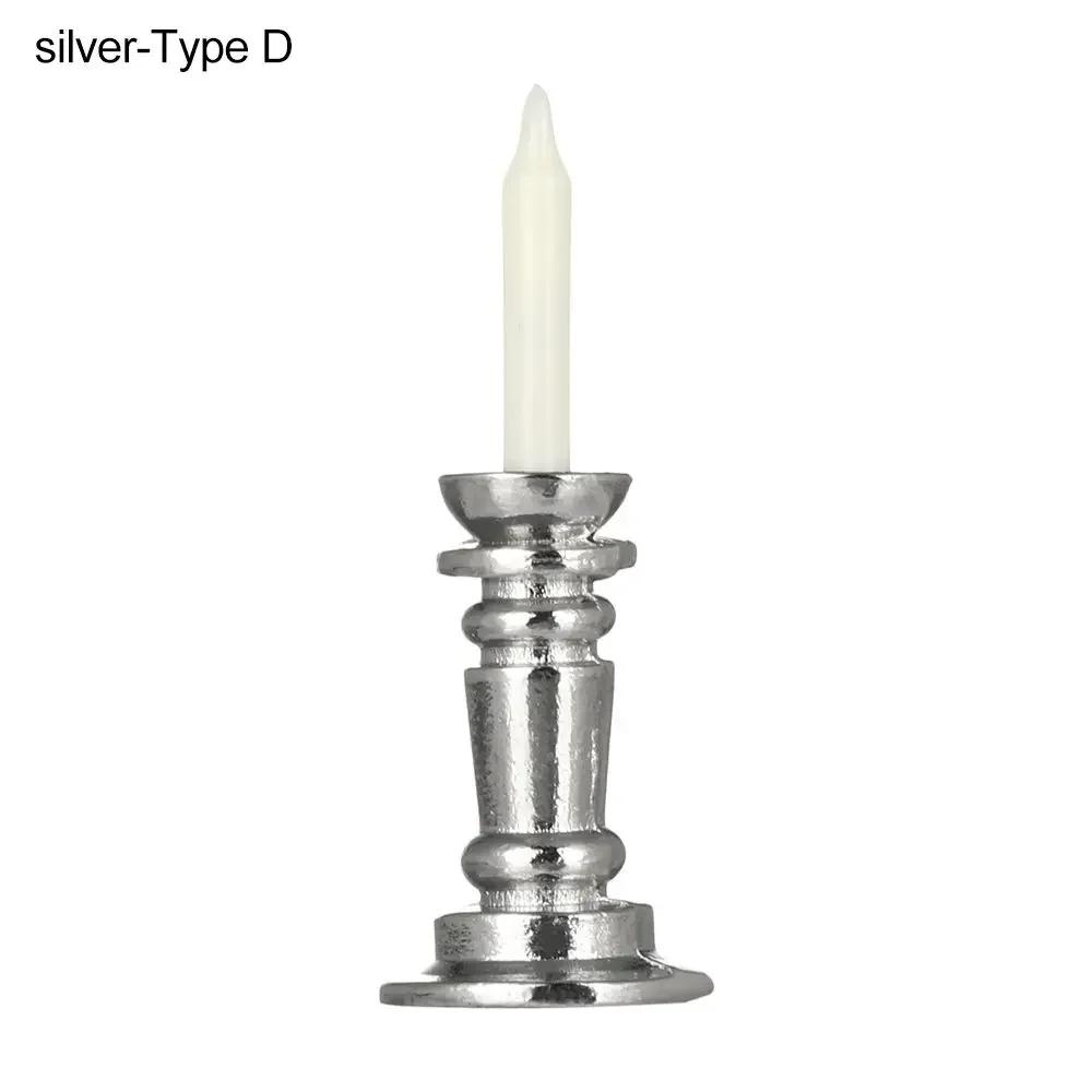 New 1:12 Dollhouse Candle Holder Miniature Candlestick Doll Accessories Playing House Scene Model Photo Props Kidds Toy Gift