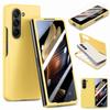 For Samsung Galaxy Z Fold6 5G Case Rubberized PC Phone Cover with Tempered Glass Film
