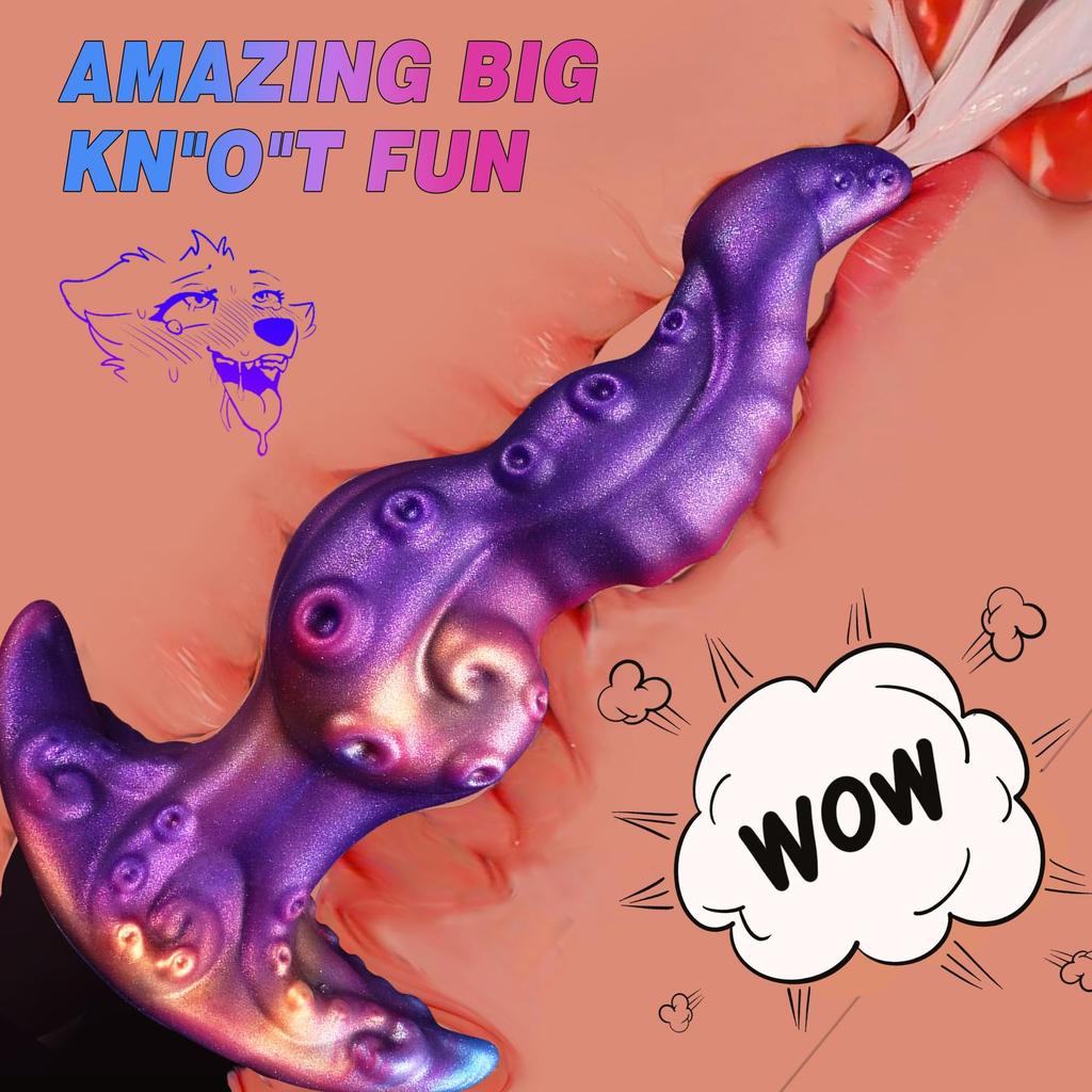 Colorful Octopus Tentacles Anal Plug Wearing A Phallus Training Tentacles In The Backyard  Dilators Sex Products  Alternative Toys