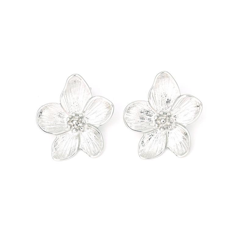 Stainless Steel Earrings European and American Jewelry 18K Gold Stud Earrings Real Gold Electroplated Versatile Ear Jewelry