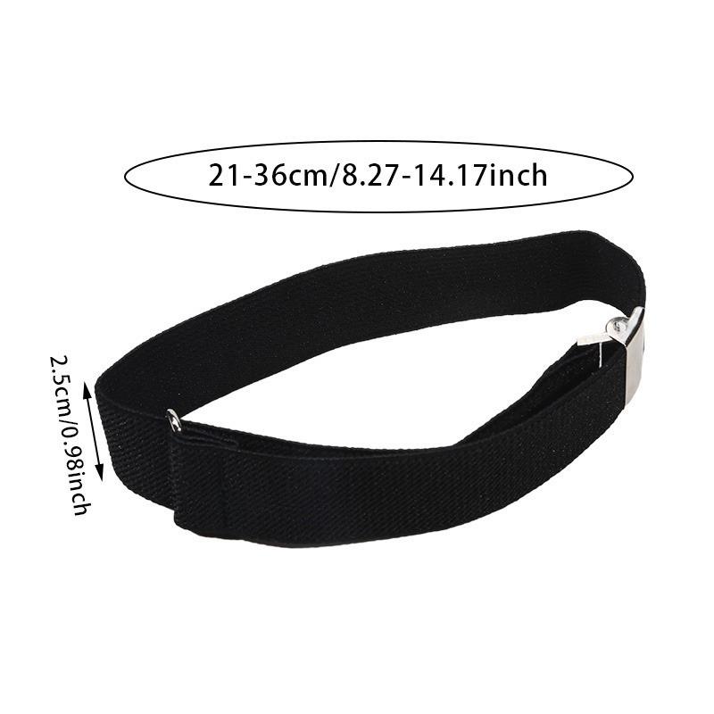 1 Pair Anti-Slip Cuff Holder Armband Men Women Business Elastic Adjustable Shirt Sleeve Garter Strap Arm Band Sleeve Bracelet
