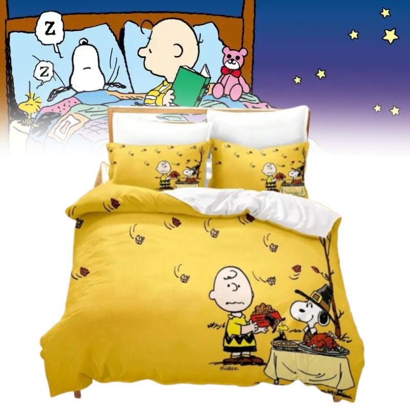 Digital Cartoon Print Duvet Cover Pillowcase Set Bedroom Gift Bedding