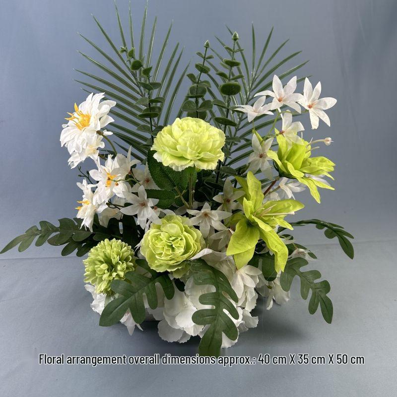 Mori Style Wedding Aisle Flower Row - Artificial Floral Decoration for T-Stage & Background