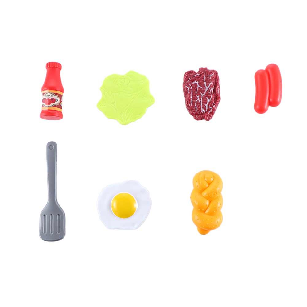 Cooking Play Play Kitchen Toy Set Children Pretend Play Kitchen Simulation Food Miniature Kitchen