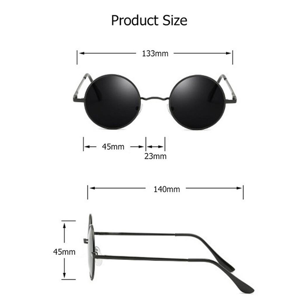 Men UV400 Sunglasses Retro Round Frame Women Lenses Sunglasses Men Lenses Sunglasses