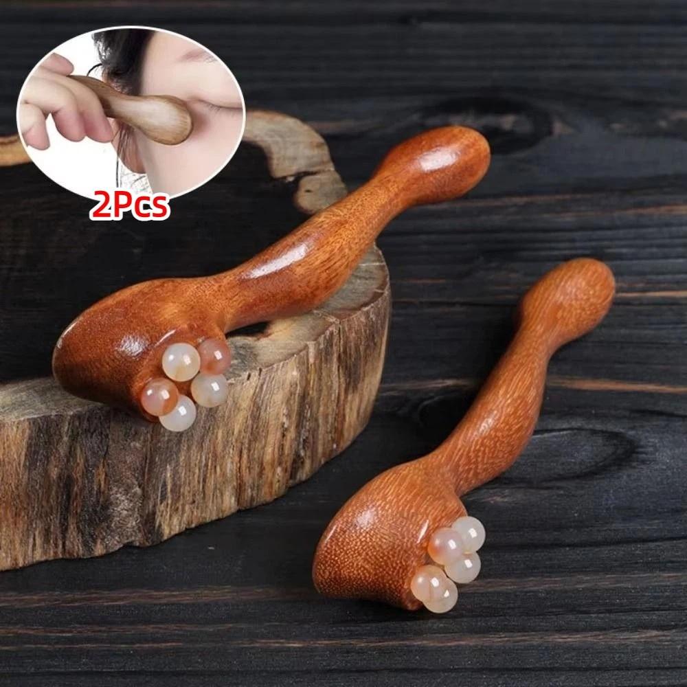 Five Beads Gua Sha Massage Tool Ruyi Manual Massager Face Roller Massager  Dark Circles