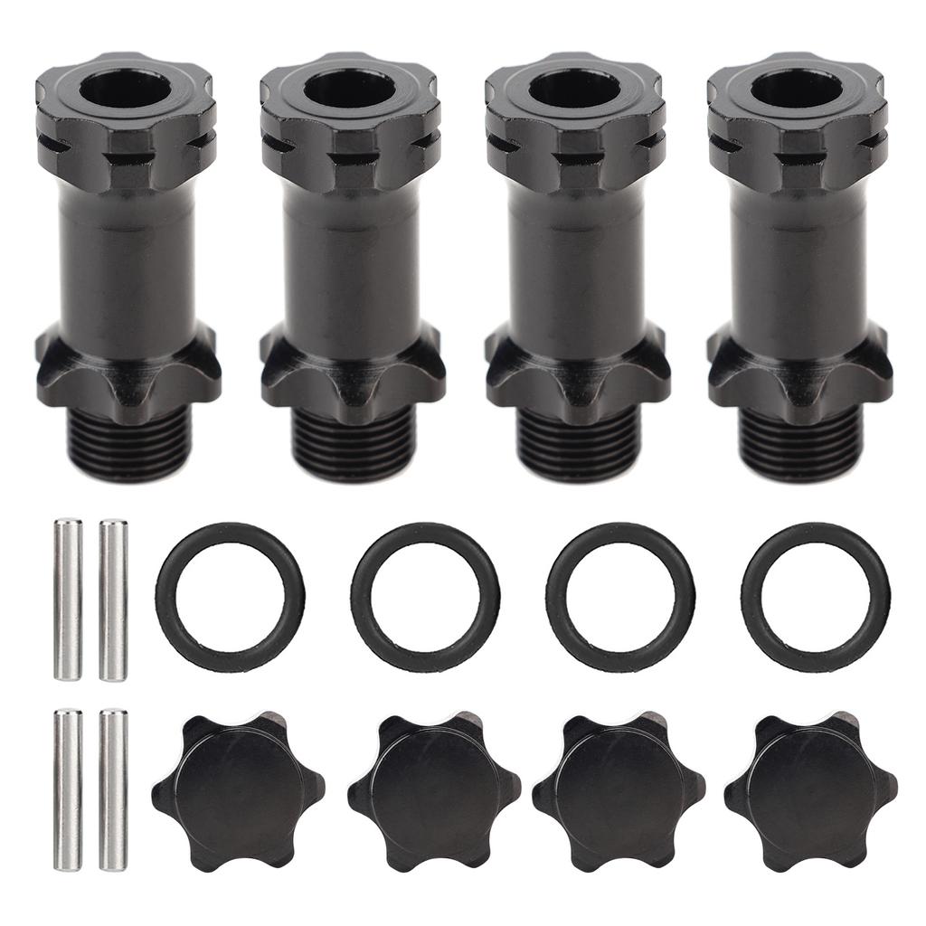 4Pcs Aluminium 17mm Hex Hub Extension Adapter for 1:8 Ratio RC Model Car