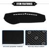 Dashboard Cover Compatible for Hyundai Sonata 2006-2008, Non-Slip Polyester Black Dash Cover Mat Dash Board Protector Cover