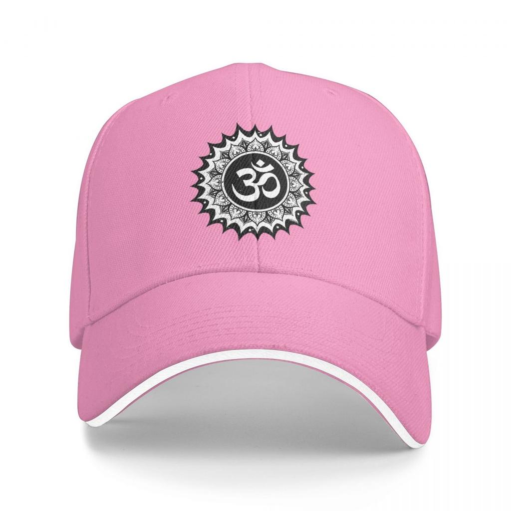 Om Yoga Lotus Flower Buddhist Lotus Meditation Baseball Caps Snapback Baseball Hats Breathable Casual Casquette Outdoor Unisex