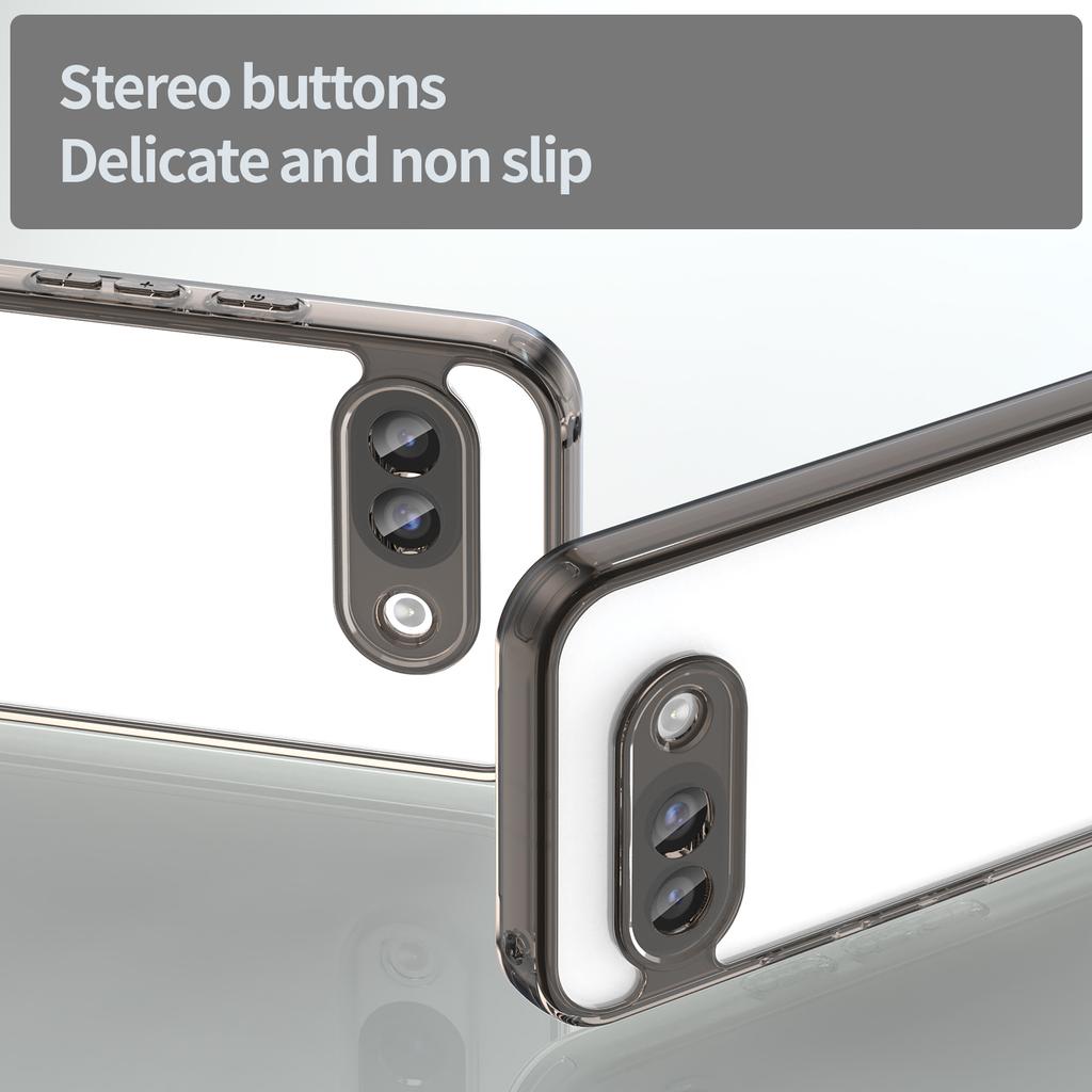 For Google Pixel 9a Case TPU+Acrylic Phone Back Cover Anti Yellowing