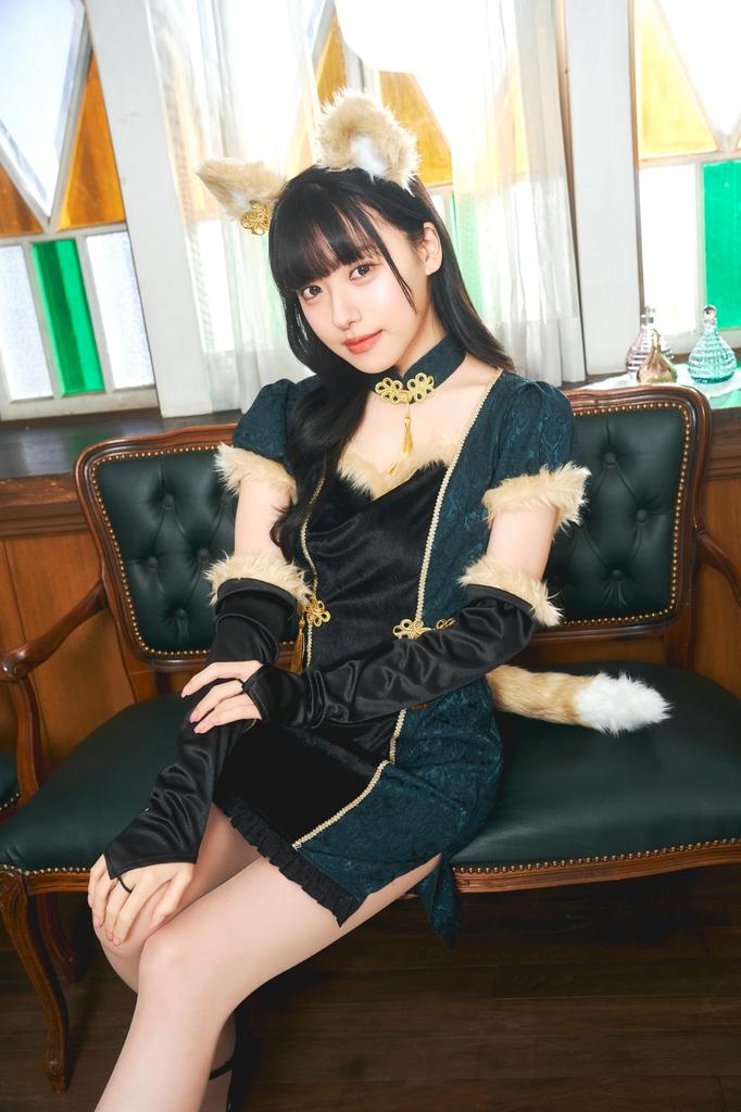 Chinoipone Cosplay Halloween Fox Green [Průhledný kámen] Dámské