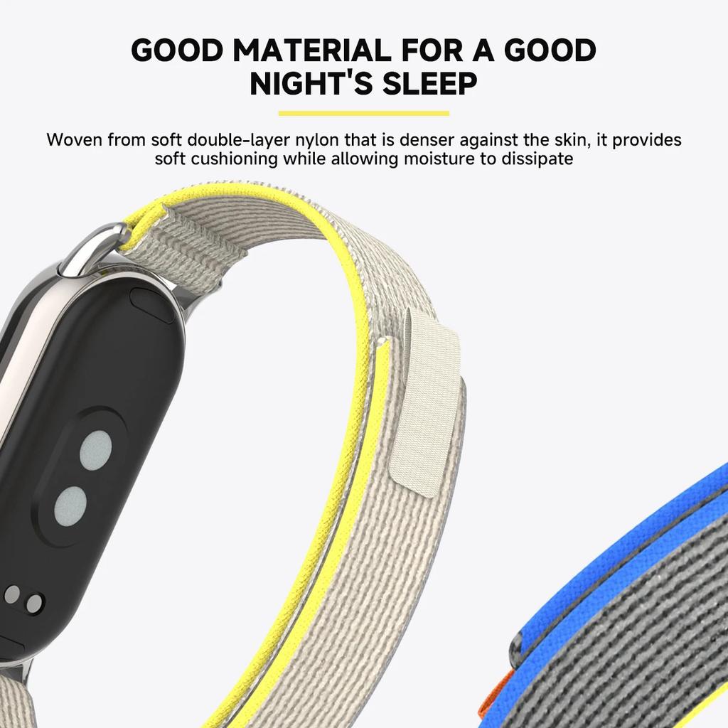 Nylon Strap For Xiaomi Mi Band 9 8 Smartwatch Wristband Replacement Bracelet Trail Loop Strap For Xiaomi Band9 8 Accessories
