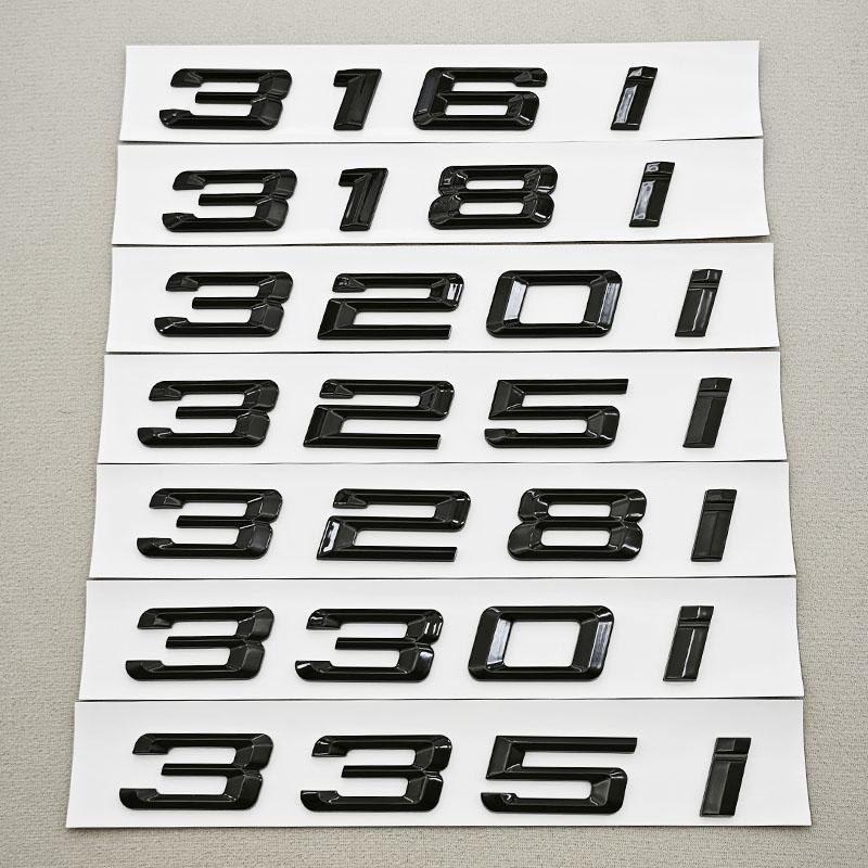 3D ABS Černé Logo Písmen Značka na Kufr 320i 325i 330i Nálepka Znak pro BMW Řady 3 320i 325i 330i 318i Označení Zadní Části