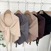 Versatiles Knitted Shawl Light weight Capes Fashionable Breathable Ponchos Warm Winter Accessory