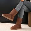Large size snow boots men's and women's winter velvet thickened high-top versatile warm cotton boots cotton shoes