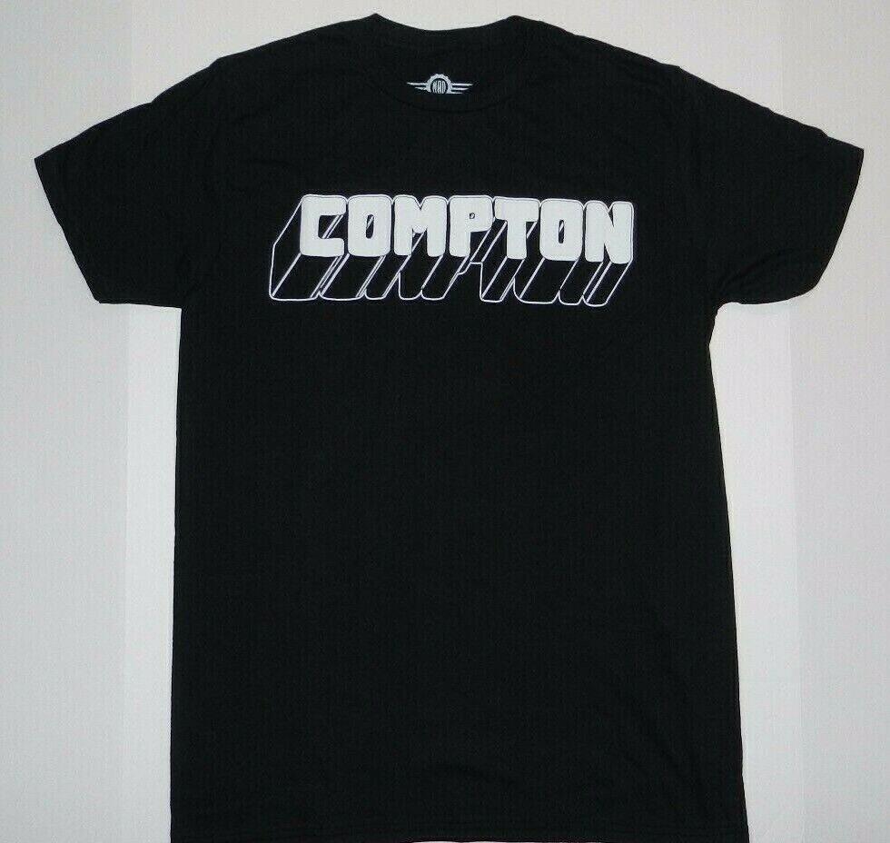 Черная футболка с логотипом Compton Новая S