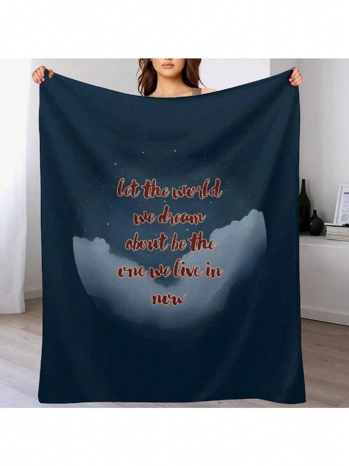 Hadestown Quote Throw Blanket  S Plaid Hairy Winter Beds Blankets 75X95CM