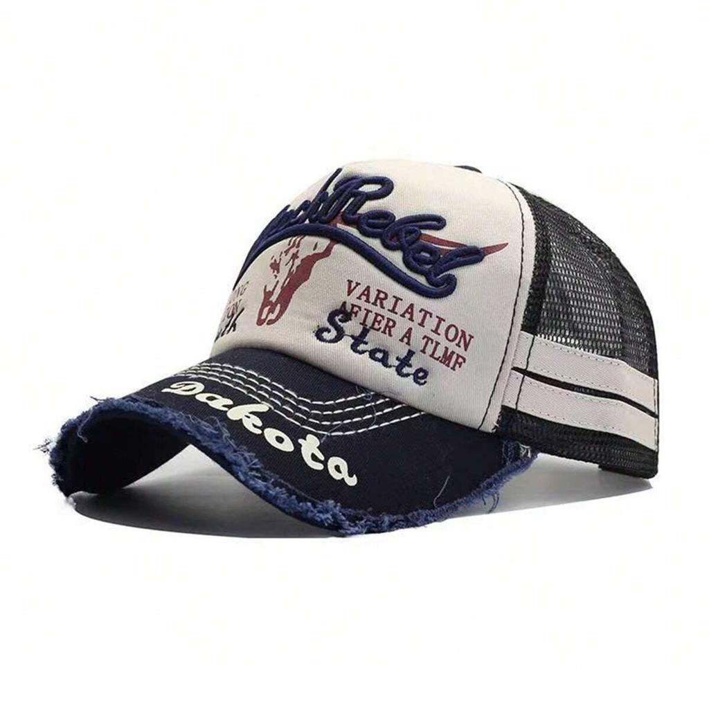 Unisex BLACK REBEL Embroidery Washing Baseball Net Caps Spring Summer Outdoor Adjustable Casual Hats Sunscreen Hat Sports Cap