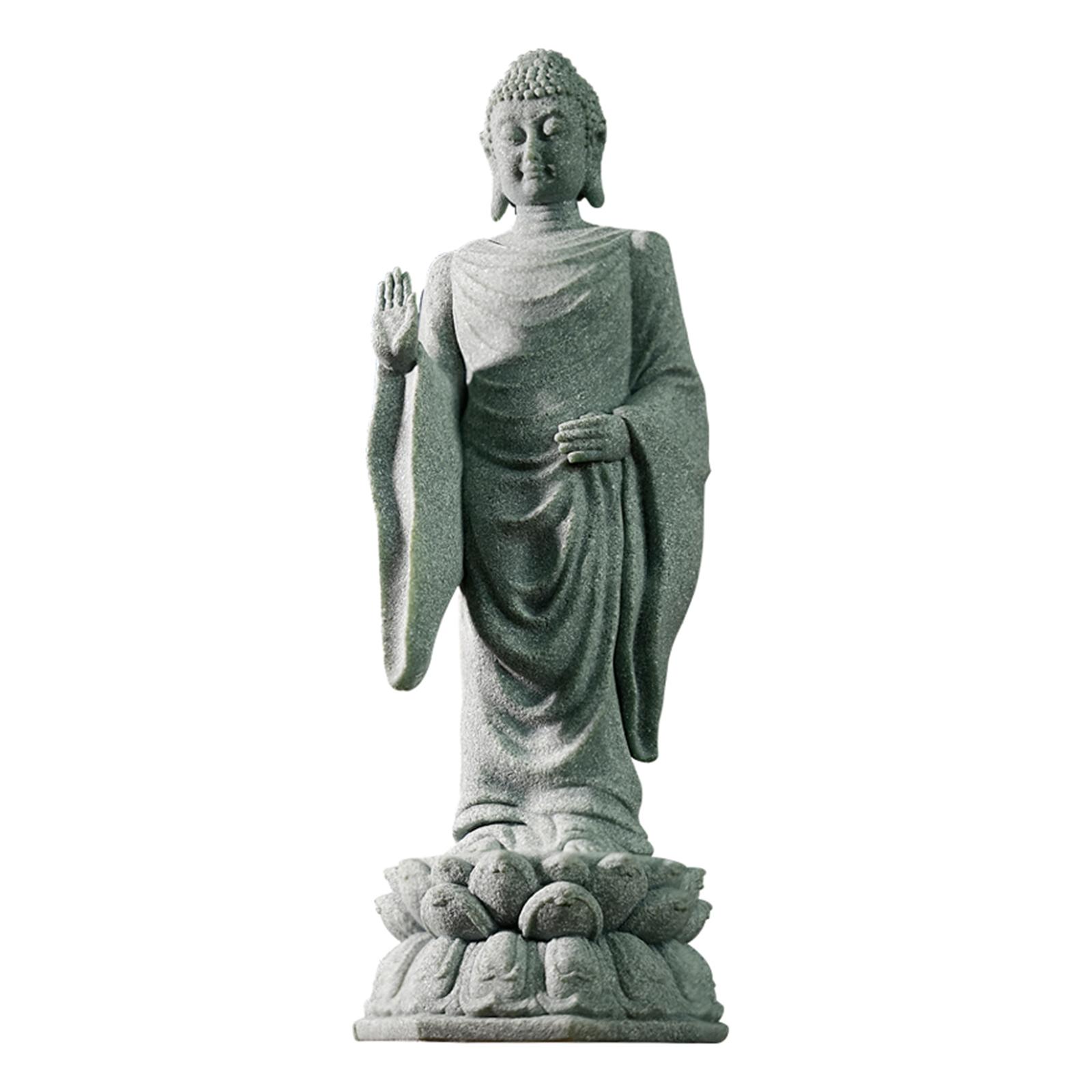 

Buddha Statue Chinese Crafts Decorative Desktop Figurine Ornament Tabletop Decoration for Cafe Apartment Shop Bedroom Hotel