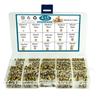 415 Stück Tuba Einlege-Heißschmelzmutter-Set M2M3-M6 Doppelköper Tuba Spritzguss-Heißschmelzmutter-Box