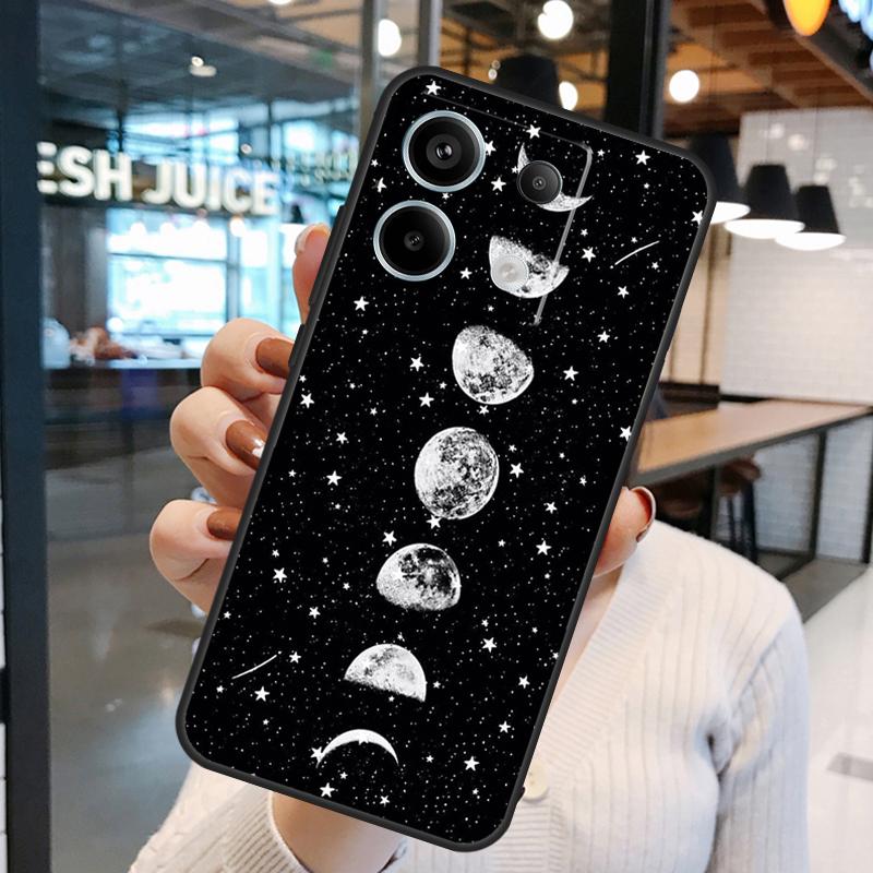 Moon Stars Space Case For Xiaomi Redmi Note 11 9 10 12 13 Pro Plus 9S 10S 11S 12S Remdi 13 12 C 9C 10C Cover