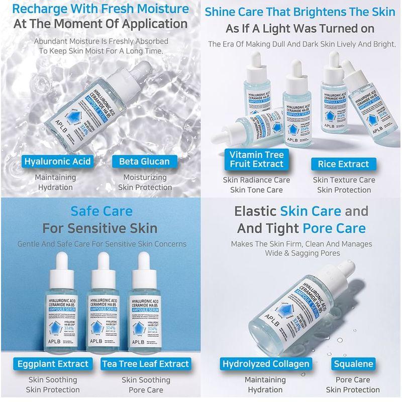 APLB - Hyaluronic Acid Ceramide HA B5 Ampoule Serum Set