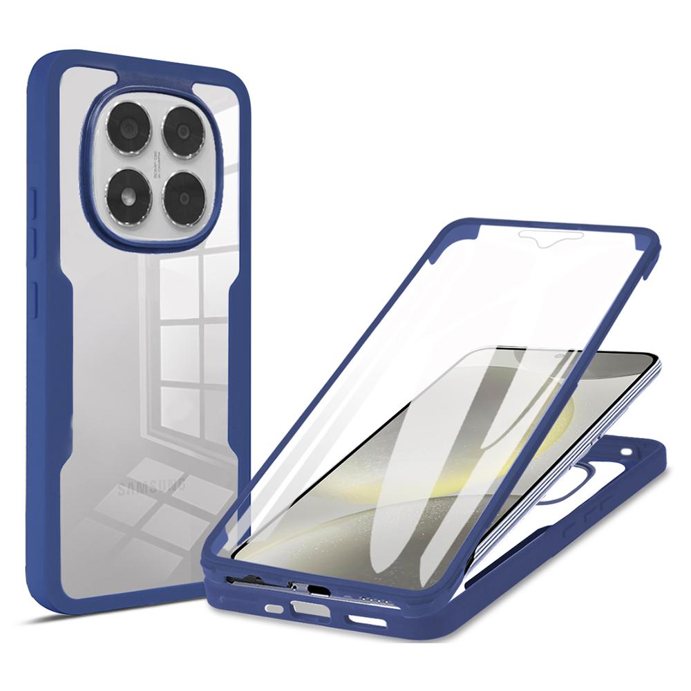 

Чохол для Xiaomi Redmi Note 14 Pro 5G/14 Pro+ 5G Акрил+ТПУ Прозора накладка для телефону з ПЕТ захисною плівкою Blue