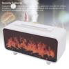 Fireplace Humidifier Diffuser  Essential Oil Diffuser Simulated Compact 200ML Anti Dry Burning 7 Colors Lights for Bedroom