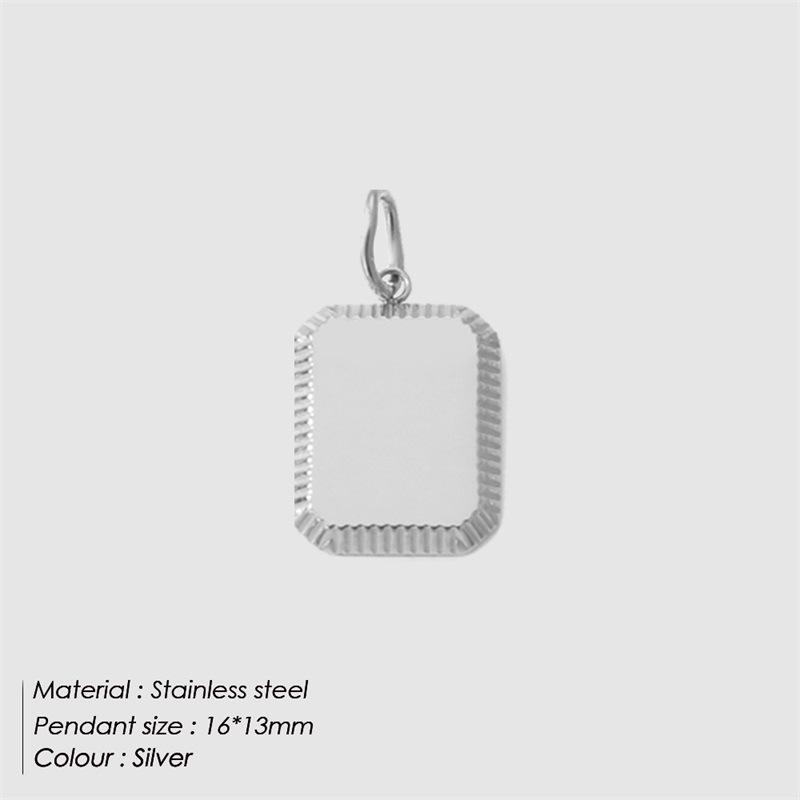 

Золотой Титановая Сталь Мужской Подвеска с Гравировкой Имени