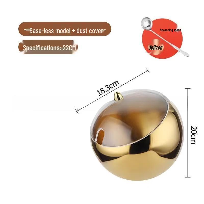 Spherical Stainless Steel Buffet Condiment Bowl