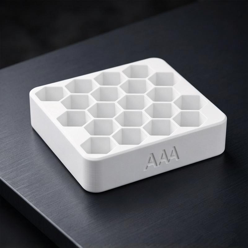 27 Slots Aa Aaa Battery Storage Box Honeycomb Battery Organizer Case Portable Dustproof Container With Protective Lid