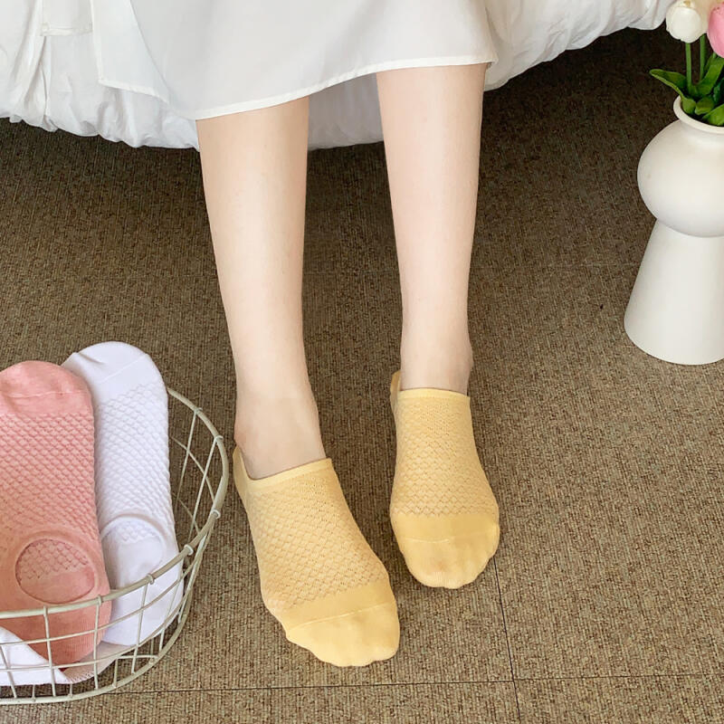 [Set of 10] Women's Honeycomb Mesh Socks/Fake Socks