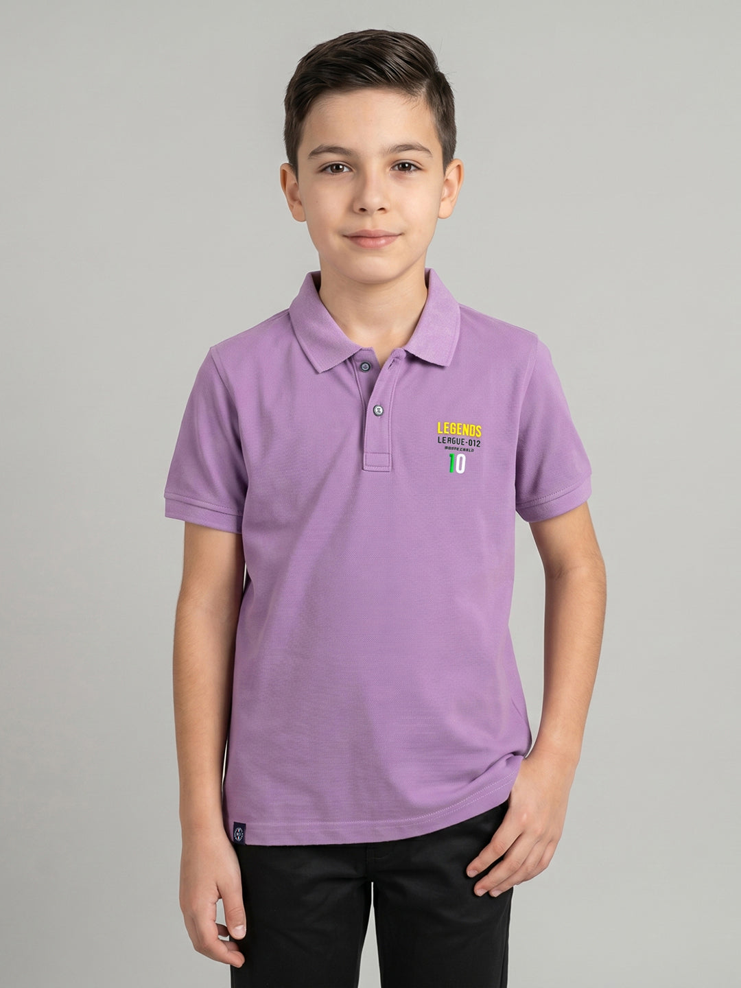 Monte Carlo Boy Regular Fit Lavender Tshirt 4-5 Years