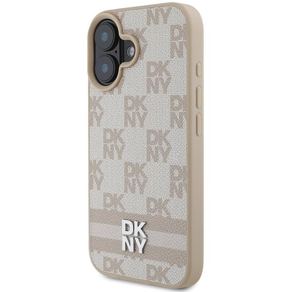 Dkny Dkhcp16Spcptssp Iphone 16 6.1 Różowy/Pink Hardcase Wzór Szachownicy I Drukowane Paski