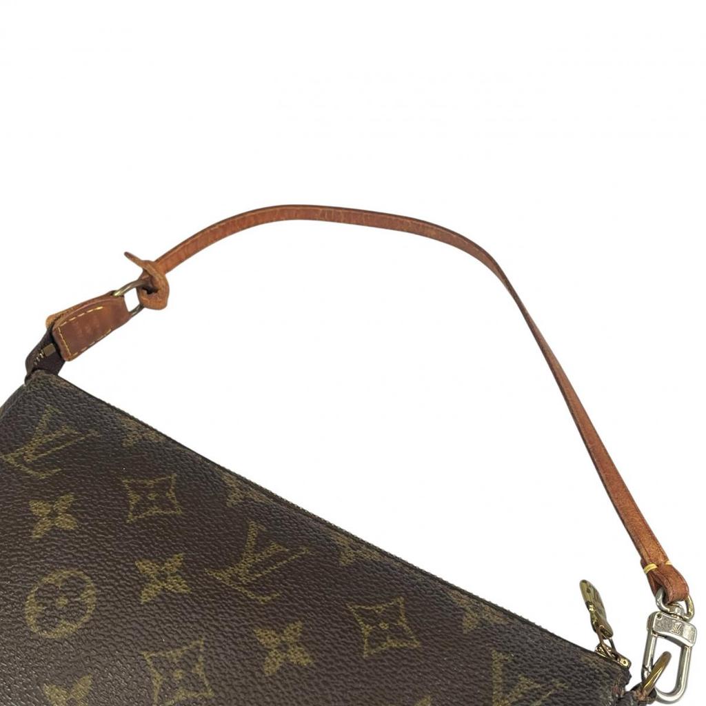 LOUIS VUITTON Pochette Accessoires Handbag Monogram canvas Brown Women M51980 Used